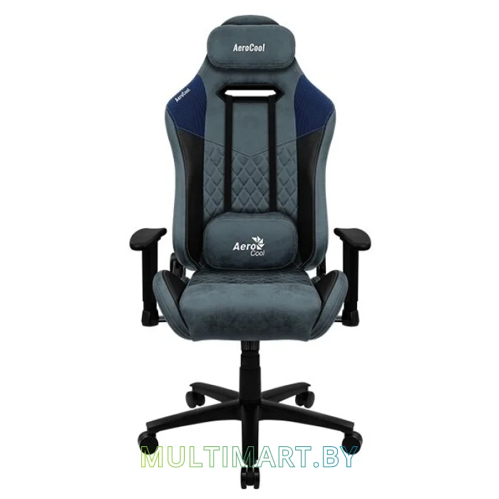 Кресло компьютерное AeroCool Duke Steel Blue (черный/синий)